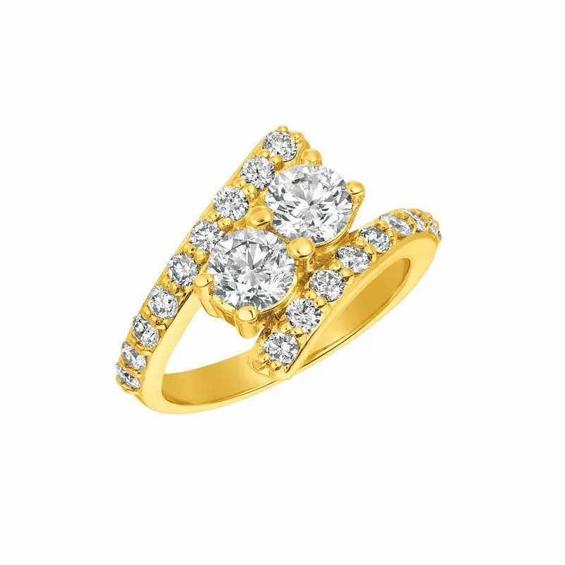 DIAMOND RING 14K GOLD (2 CTW) 1