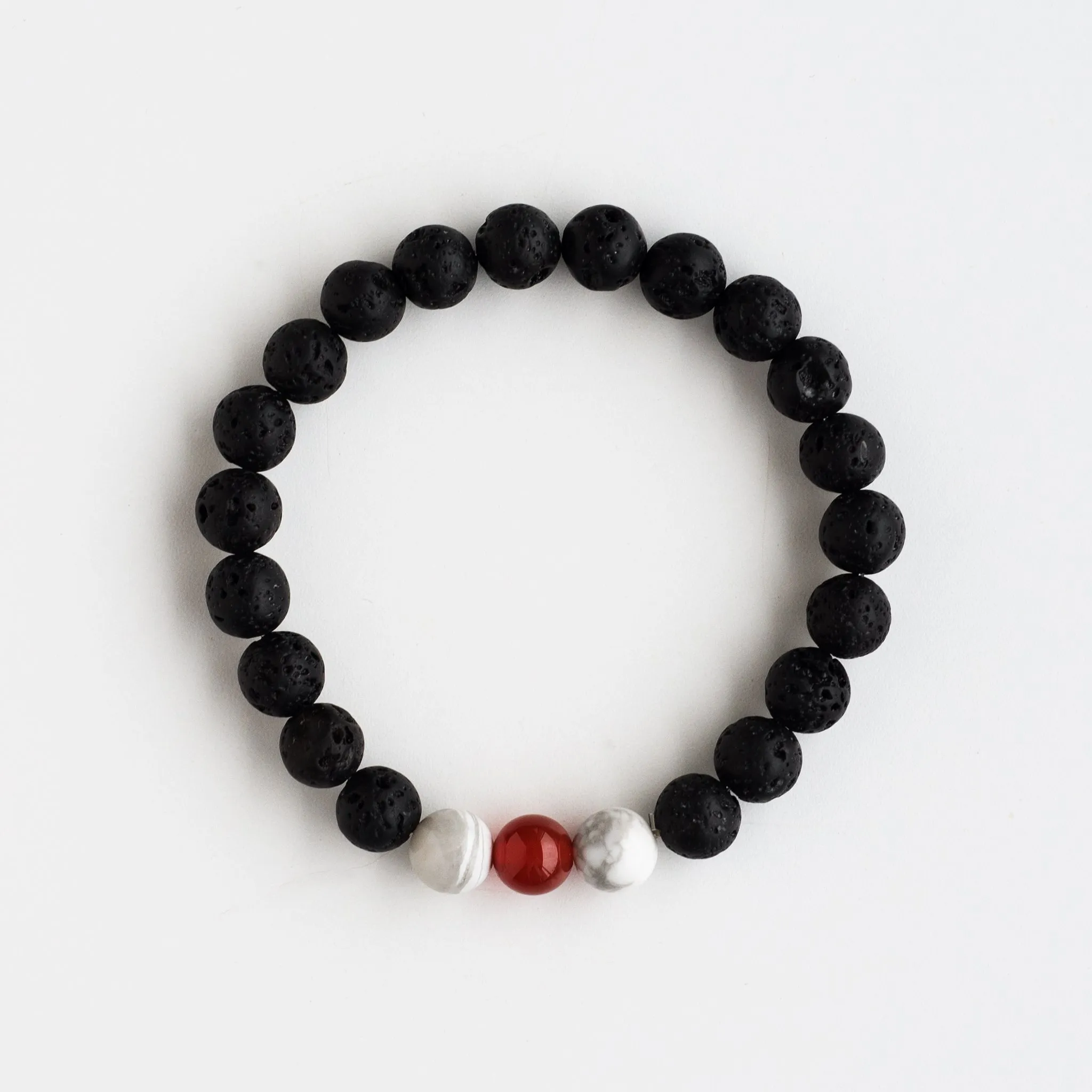 Diffuser Bracelet with Red Bead