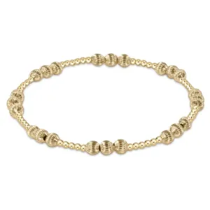 Dignity Joy Pattern 4MM Gold Bracelet