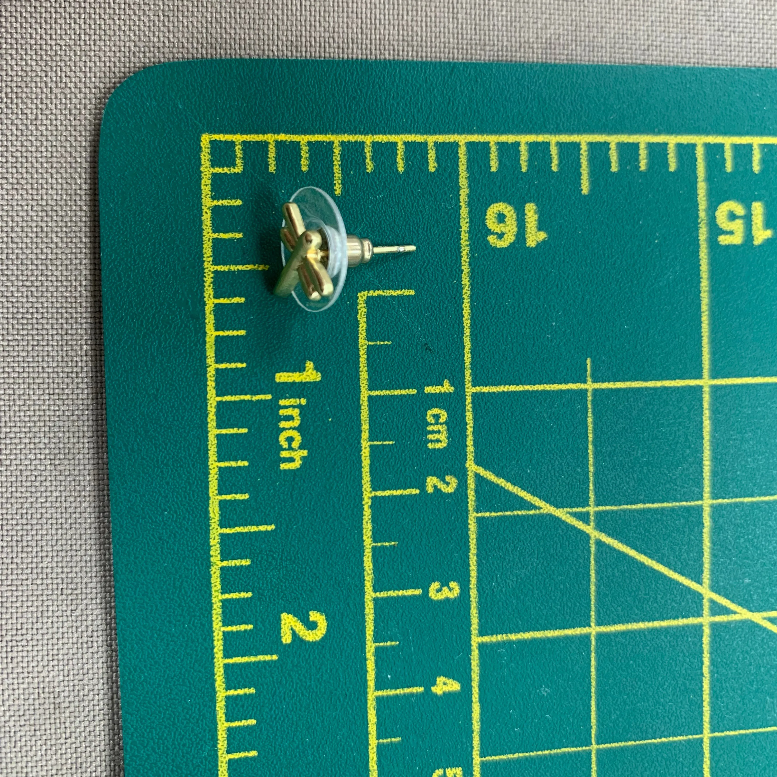 Dragonfly gold small Earrings