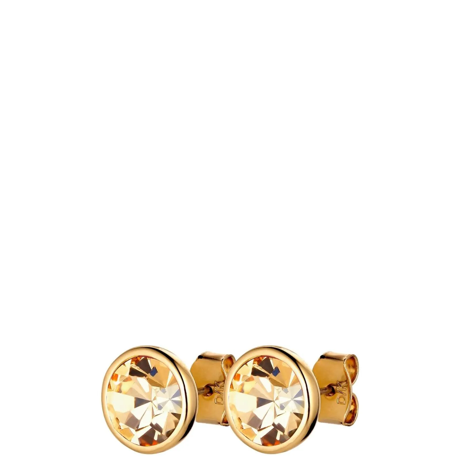 Dyrberg Kern Dia Gold Classic Stud Earrings - Golden
