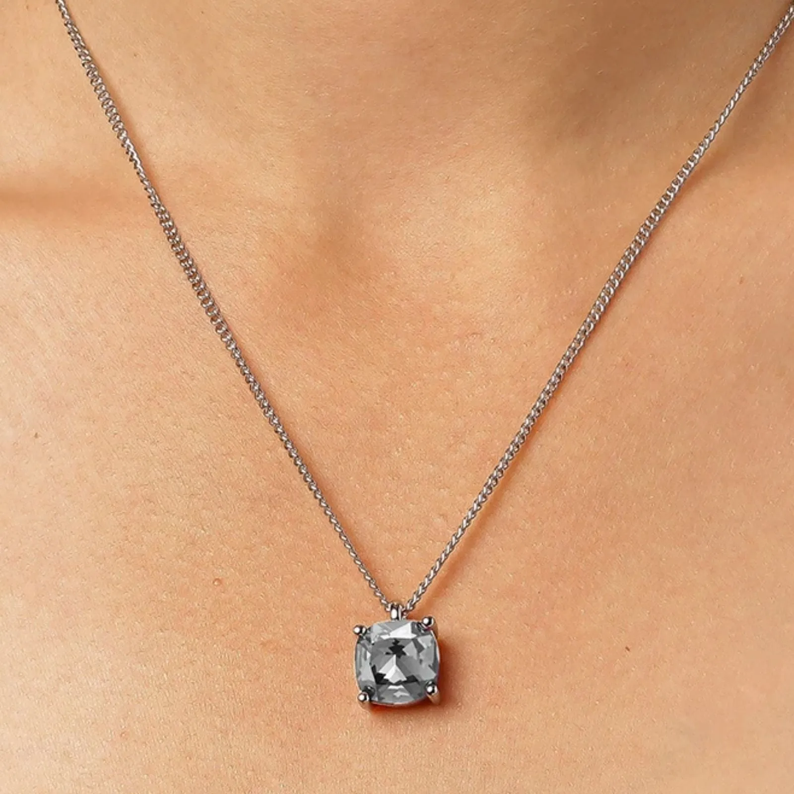 Dyrberg Kern Manny Silver Necklace - Light Grey