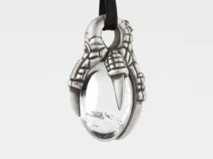 Eagle Claw Pendant with Rock Crystal