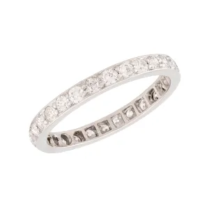 Edwardian Platinum Diamond Eternity Band