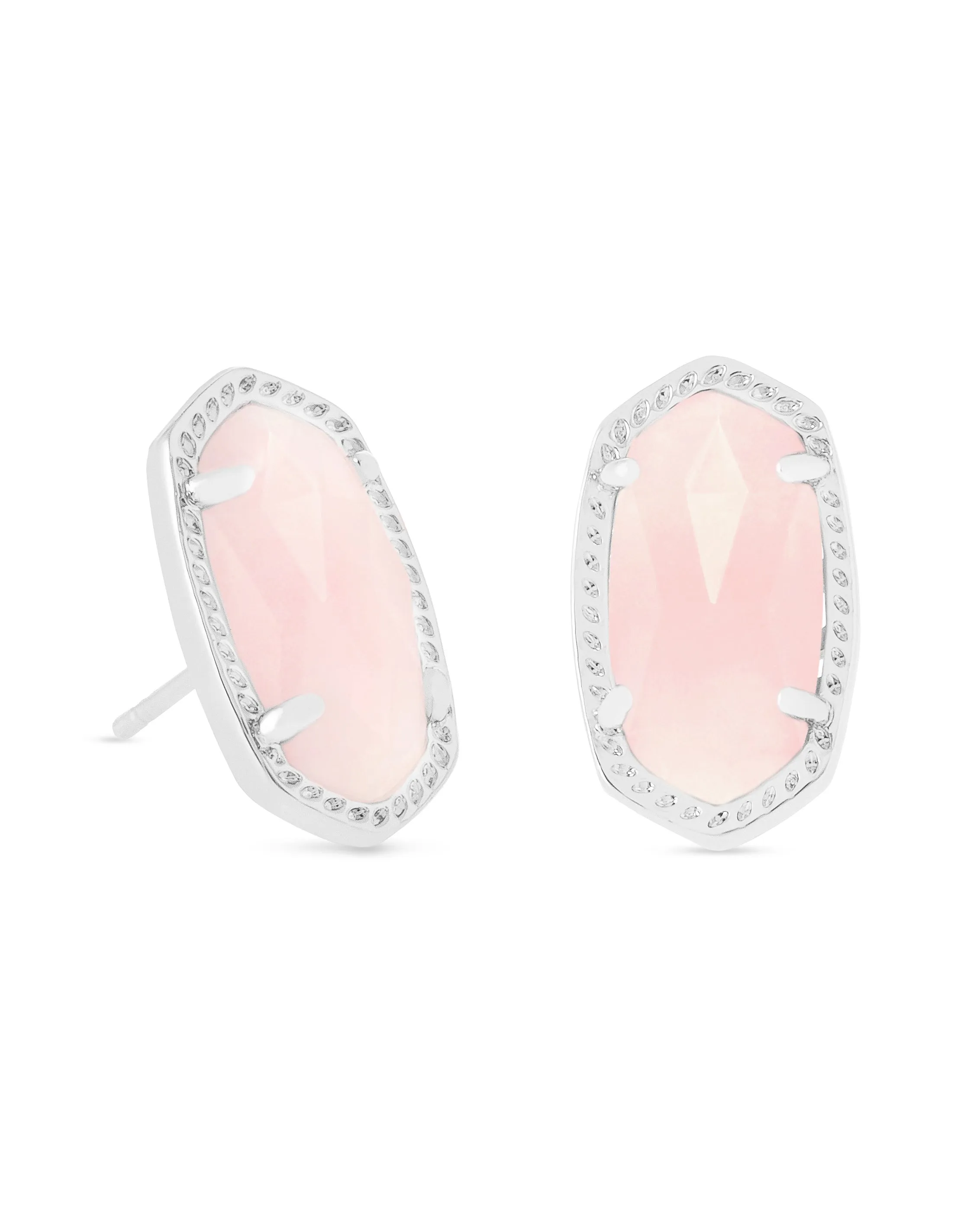 Ellie Stud Earring in Rhodium