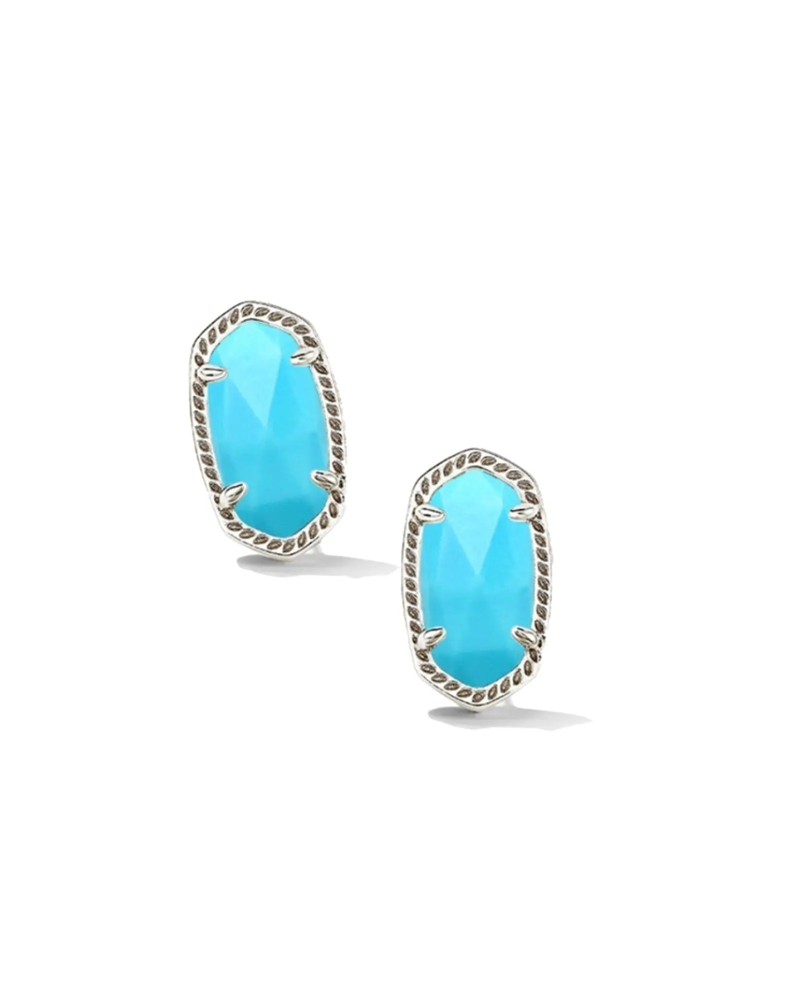 Ellie Stud Earring in Rhodium