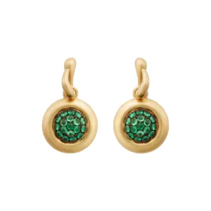 Emerald Caviar Earrings Small