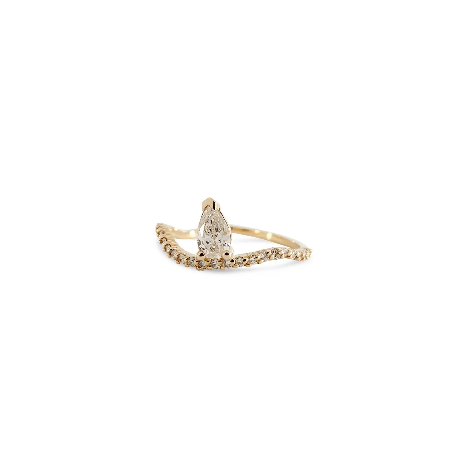 Emerald Ocean Drop Nalu Band Ring
