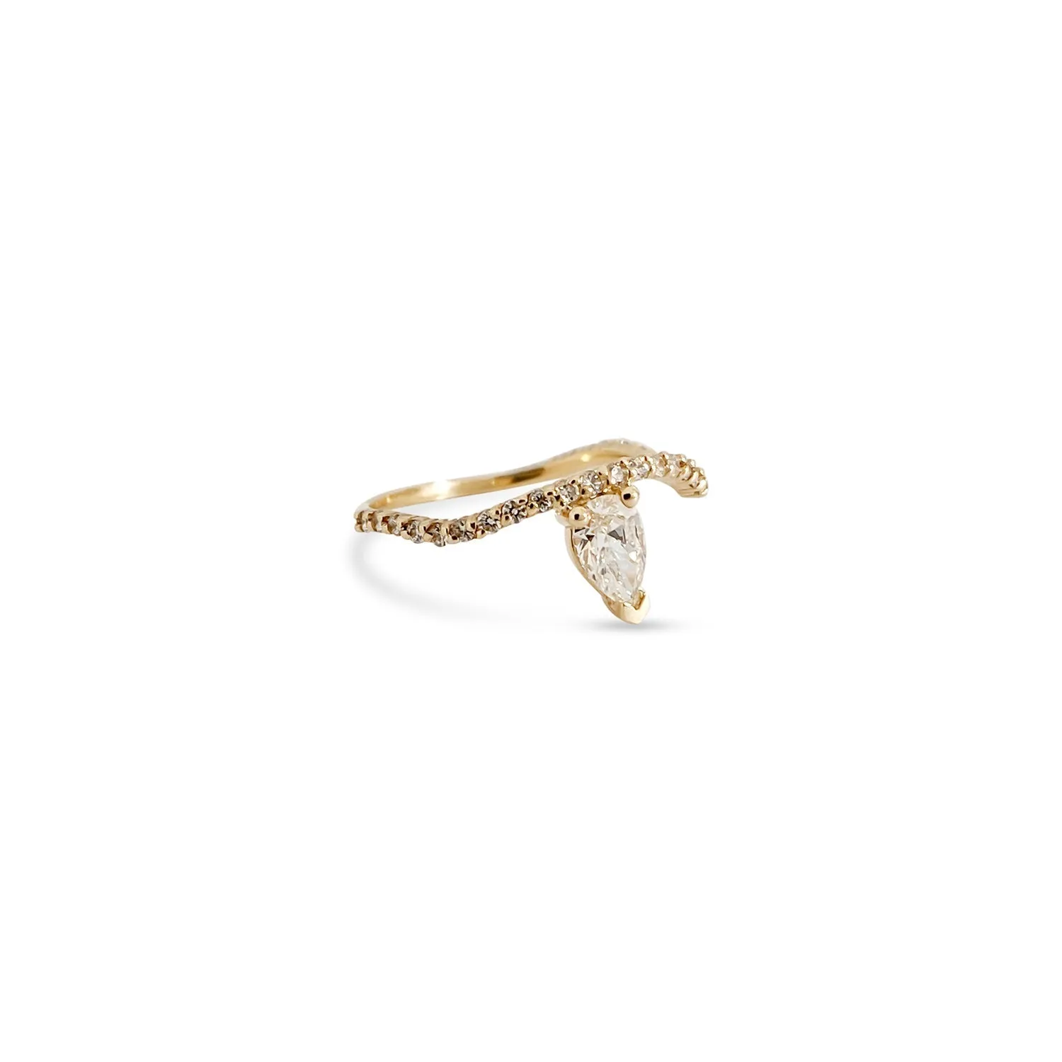 Emerald Ocean Drop Nalu Band Ring