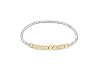 ENewton Classic Beaded Bliss 2mm Bead Bracelet - 4mm - Mixed Metal