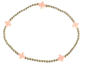 enewton | egirl Signature Cross Small Bracelet - 2mm {Pink}