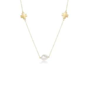 enewton Signature Cross Admire Simplicity Chain Choker: Pearl