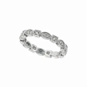 ETERNITY DIAMOND STACKABLE STACK BAND RING 14K GOLD (0.36 CTW)