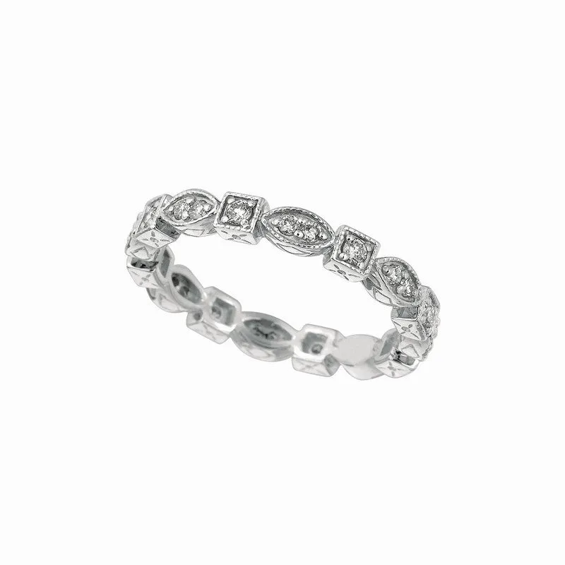 ETERNITY DIAMOND STACKABLE STACK BAND RING 14K GOLD (0.36 CTW)