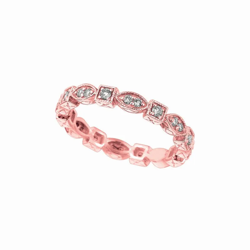 ETERNITY DIAMOND STACKABLE STACK BAND RING 14K GOLD (0.36 CTW)