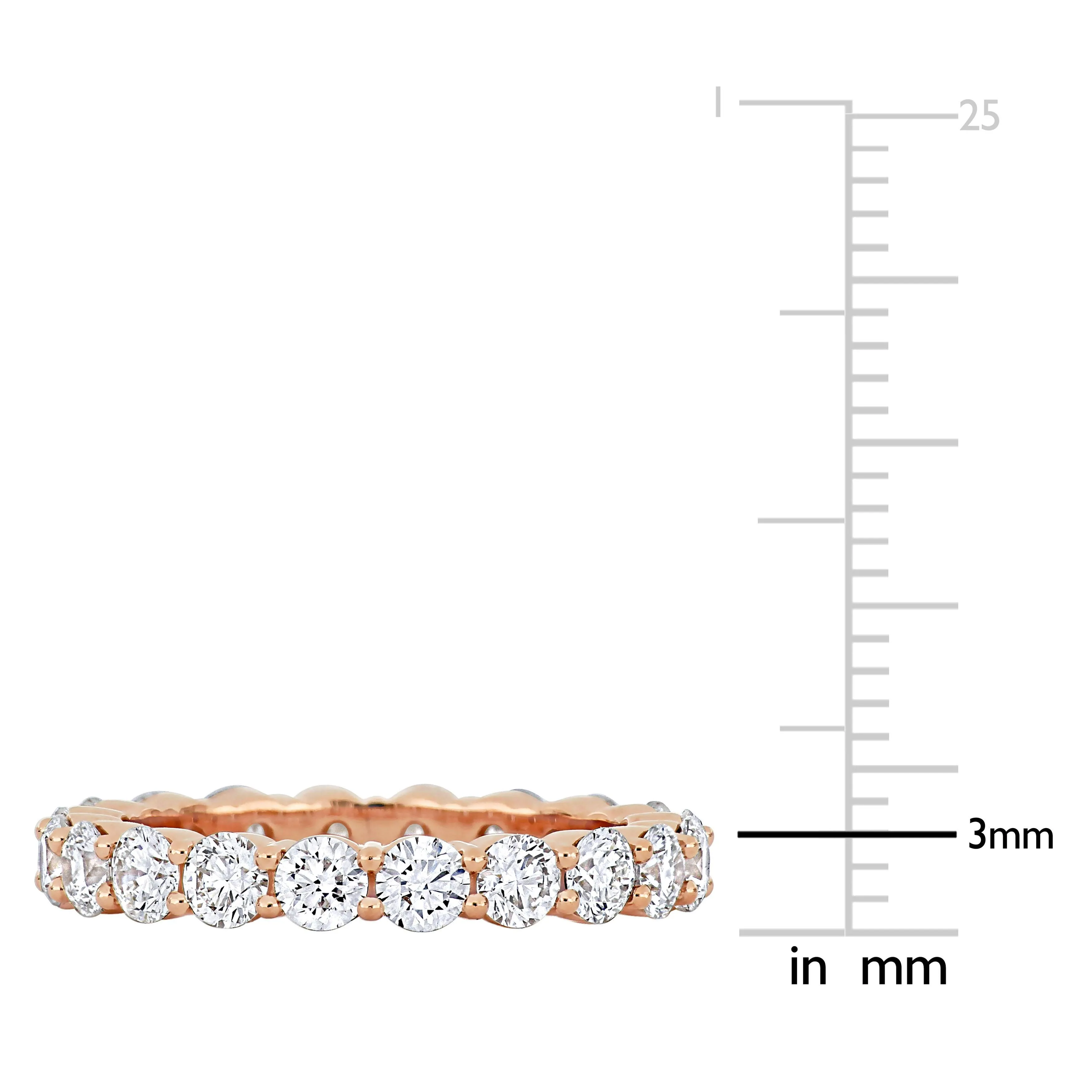 Eternity Ring Diamond 14K Pink Gold