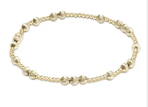 Extends - Hope Unwritten Dignity 4mm Bead Bracelet - Gold