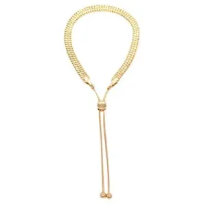 FABIENNE Mesh Chain Slider Bracelet - Gold