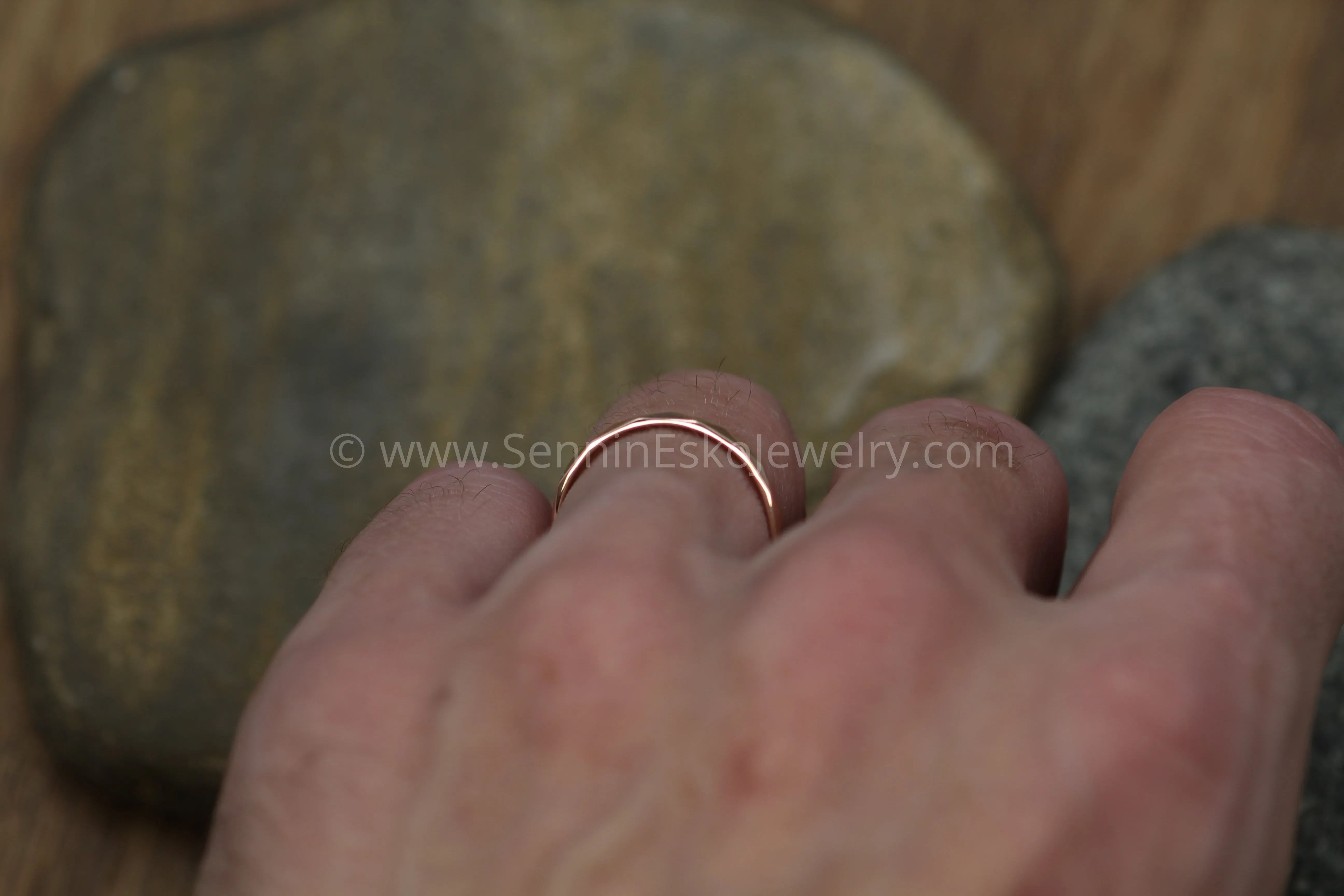 Faceted 14kt Yellow Gold 2.5mm Band