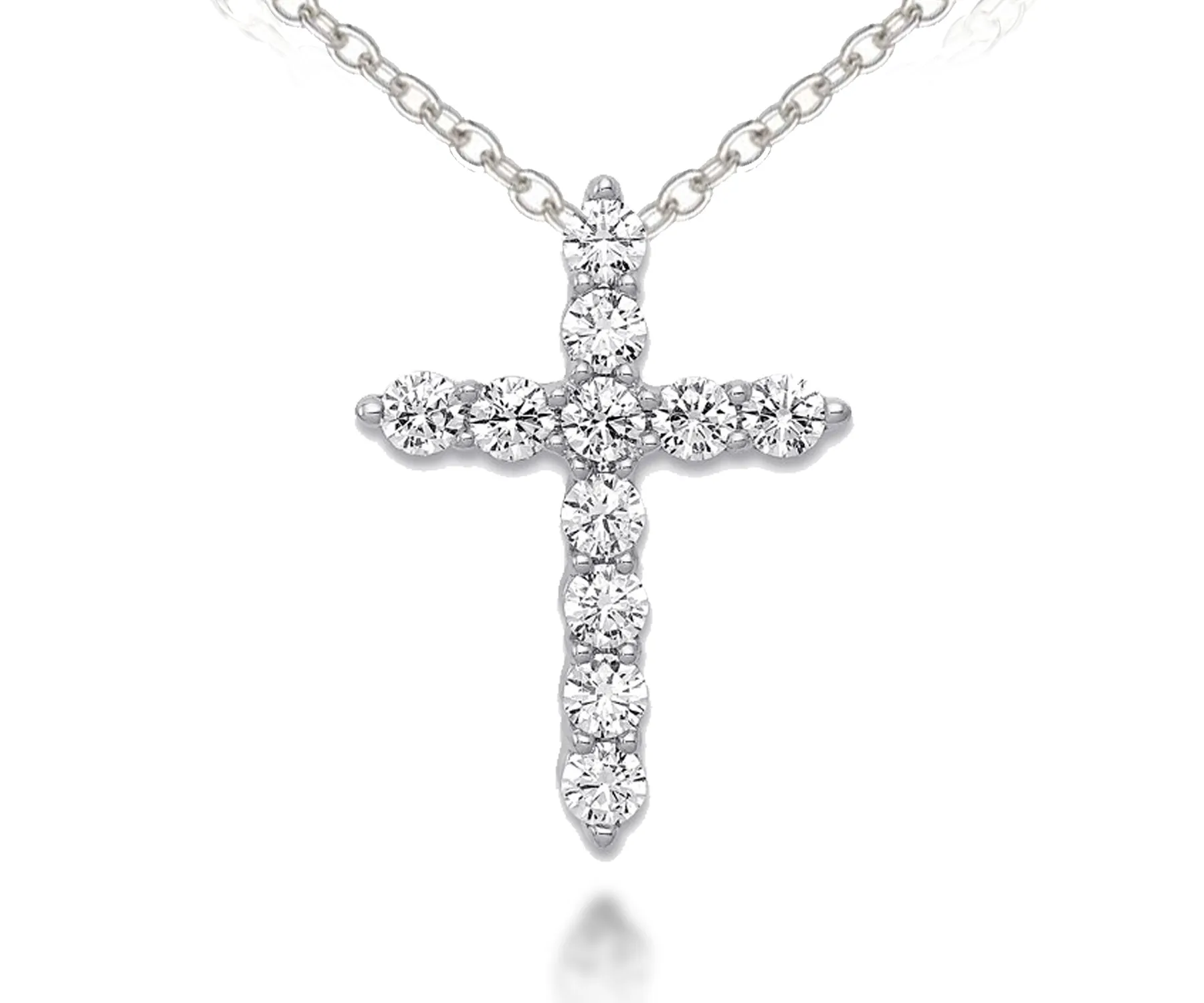 Fancy Cross Diamond Pendant