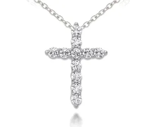 Fancy Cross Diamond Pendant