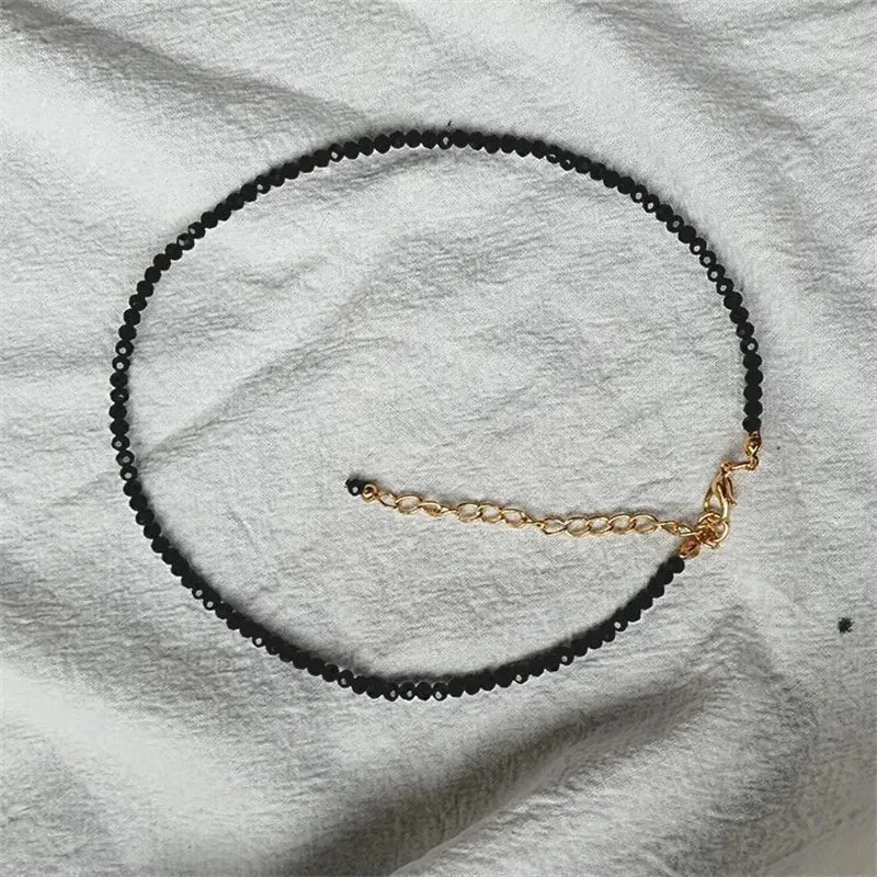 Fashion Brand Simple Black Beads Short Necklace Female Jewelry Women Choker Necklaces Bijoux Femme Ladies Party Necklace
