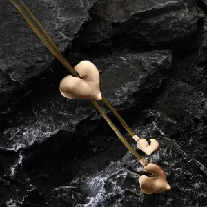 Fashion Necklace for Women Gothic Long Chains Heart Jewelry Suspension Pendants