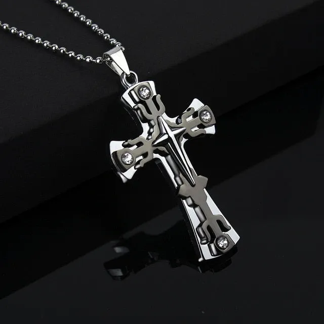 Fashion New Black Rectangle Pendant Necklace