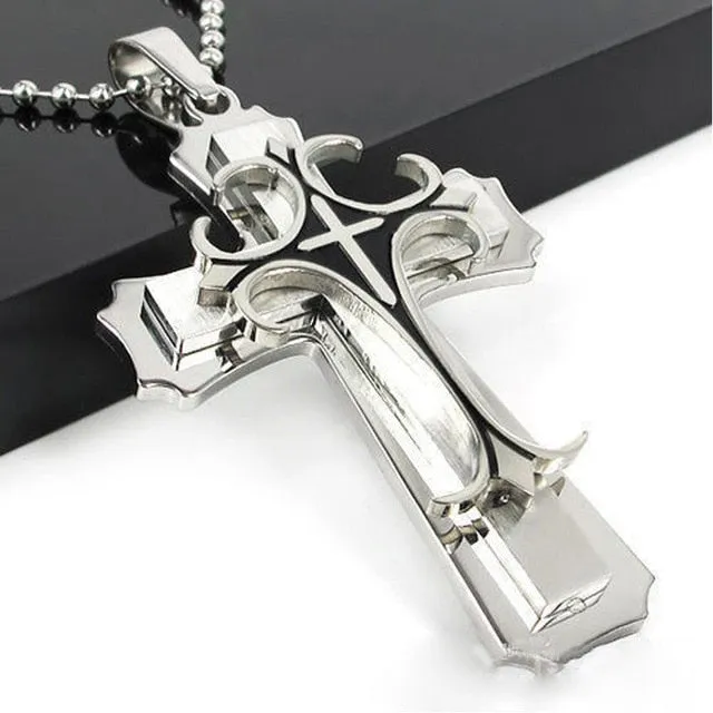 Fashion New Black Rectangle Pendant Necklace
