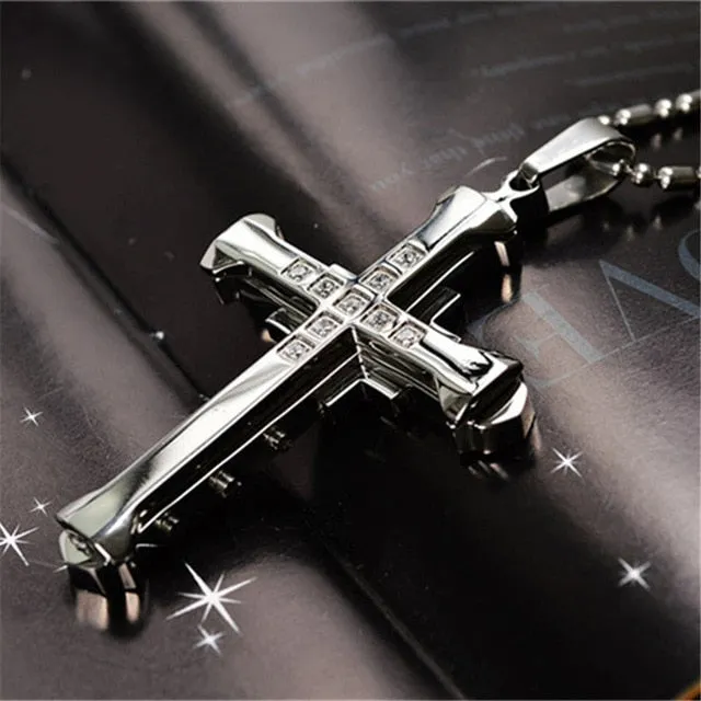 Fashion New Black Rectangle Pendant Necklace