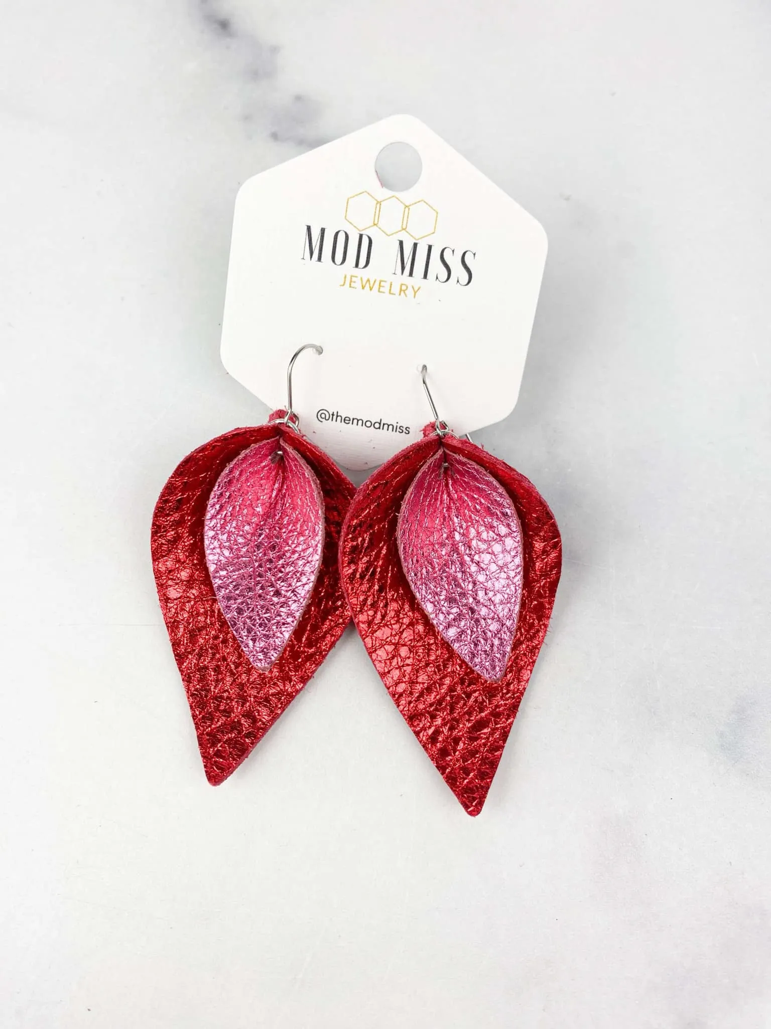 FEBRUARY 2025 Stacked Petal Earrings {Pre-Order:  Ships First Week of February/Please Order Separately/Orders Are NOT Split Up!}