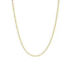 Figaro Chain Necklace 14K