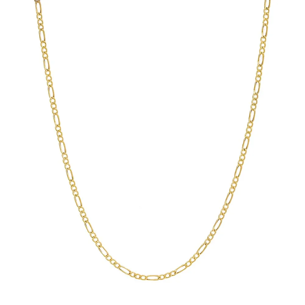 Figaro Chain Necklace 14K