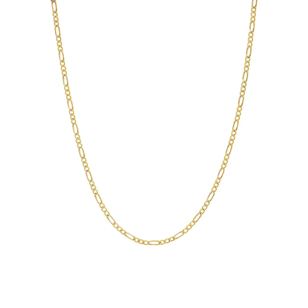 Figaro Chain Necklace 14K
