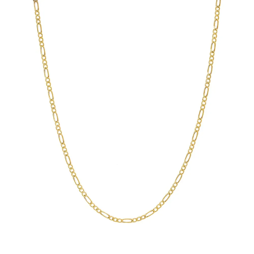 Figaro Chain Necklace 14K