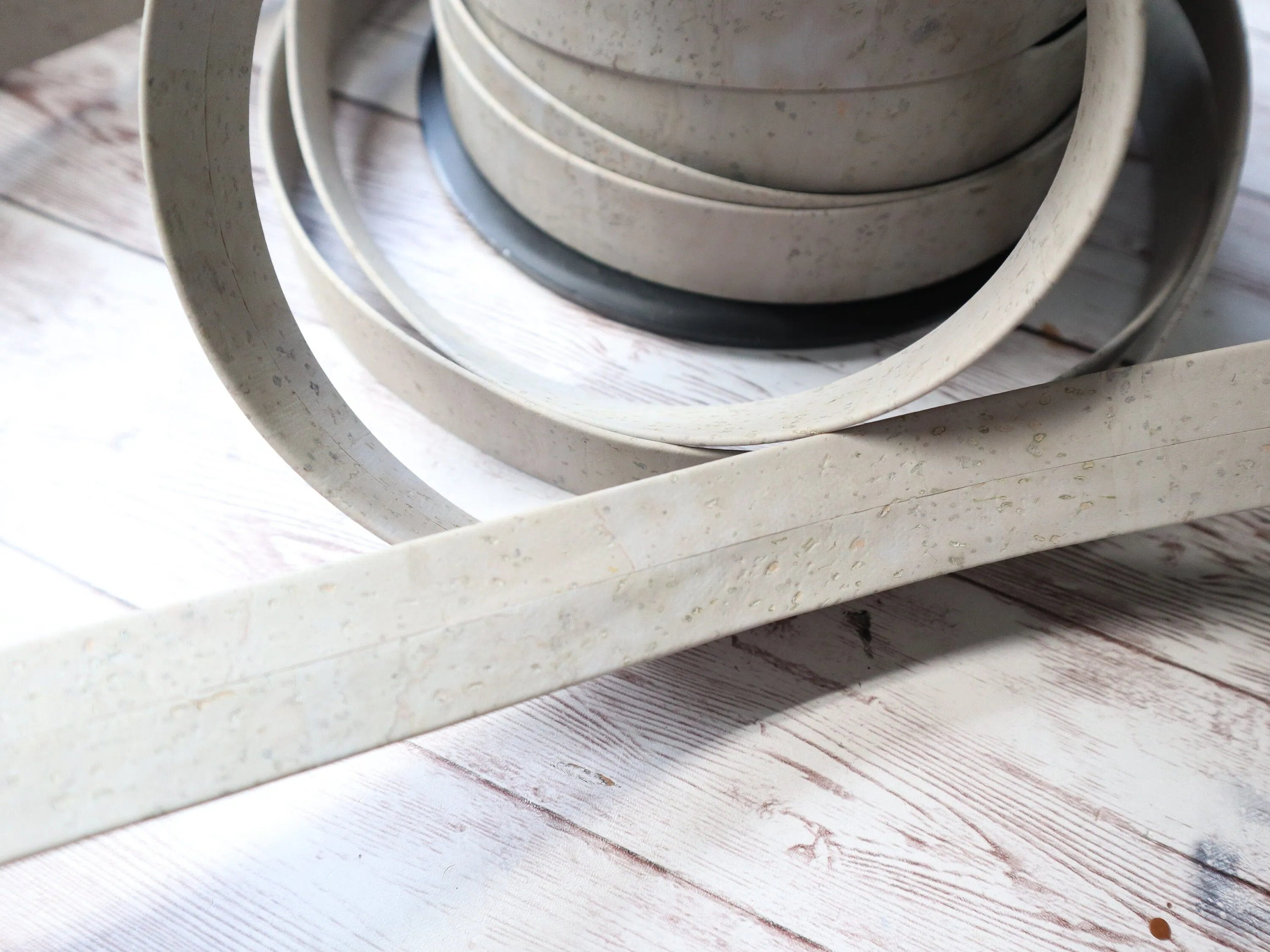 Flat Cork Cord by the Yard -  Moon