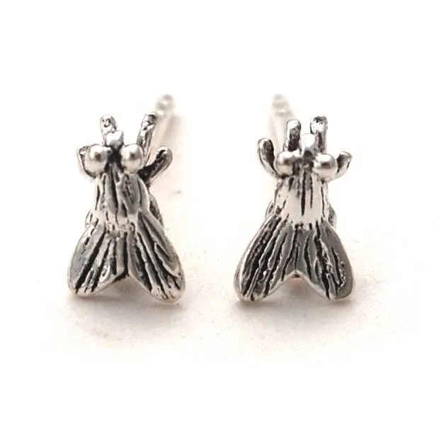 Fly Earrings in Sterling Silver