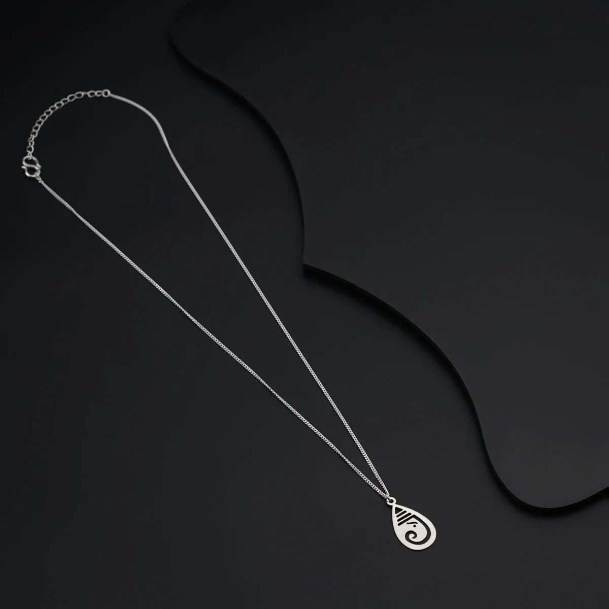 Ganesha Pendant with Silver Chain for Men
