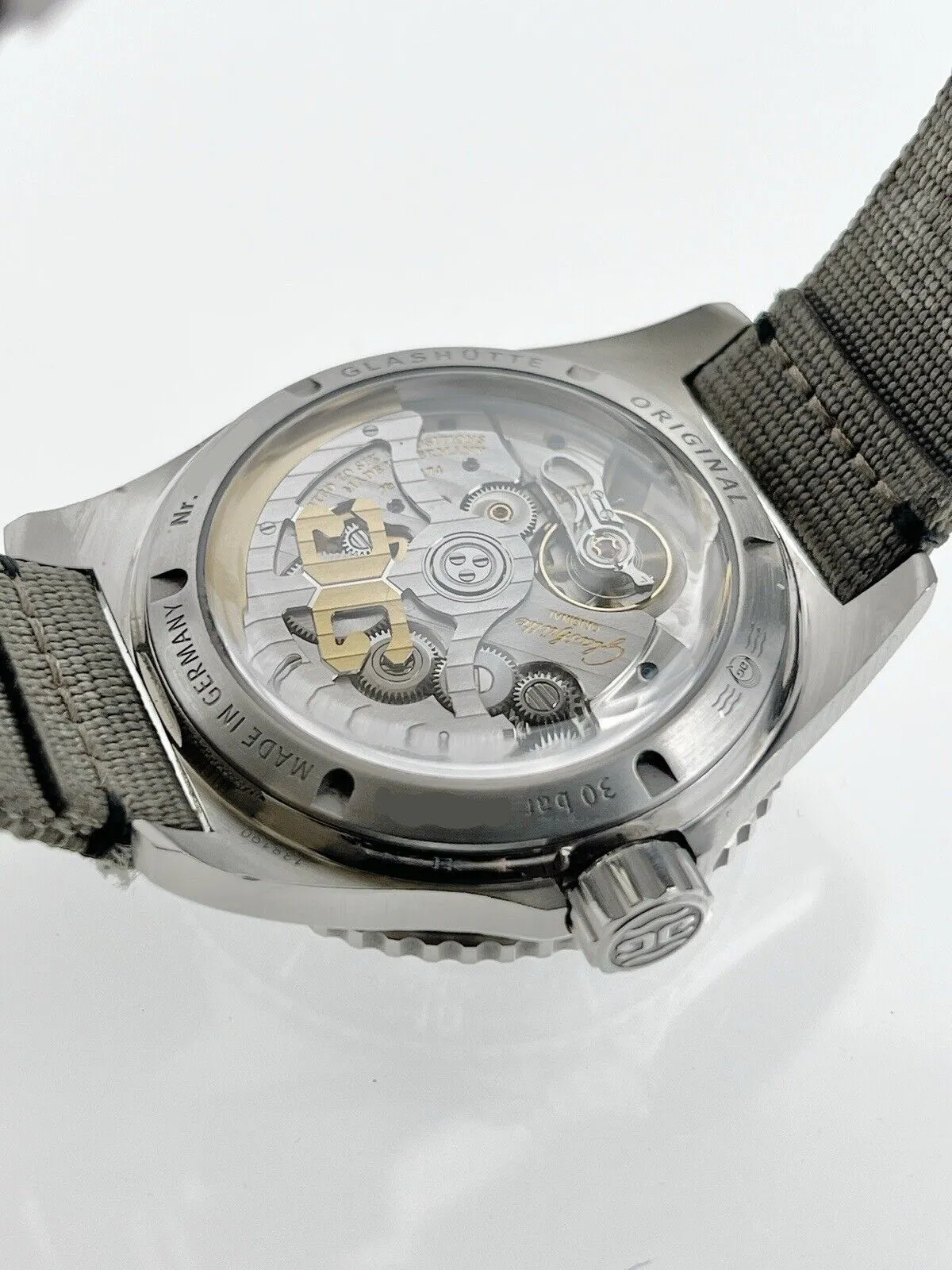 Glashutte SeaQ Panoramadatum Ref-1-36-13-01-80-08 Auto 43mm Black Dial