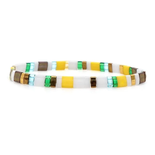 Go2boho Boho Miyuki Bracelet Jewellery For Women Gift Wholesale Tila Bracelets Glass Bead Pulseras Femme 2021 Summer Jewelry