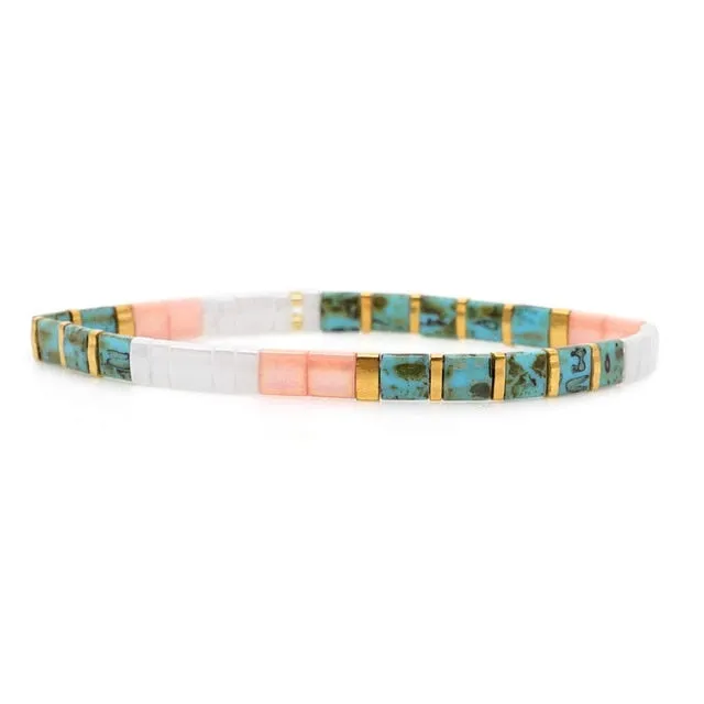 Go2boho Boho Miyuki Bracelet Jewellery For Women Gift Wholesale Tila Bracelets Glass Bead Pulseras Femme 2021 Summer Jewelry