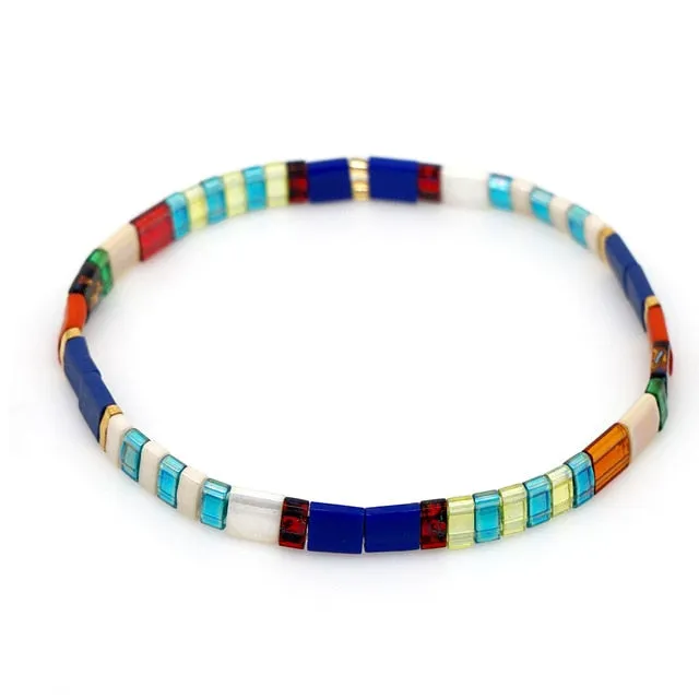 Go2boho Boho Miyuki Bracelet Jewellery For Women Gift Wholesale Tila Bracelets Glass Bead Pulseras Femme 2021 Summer Jewelry