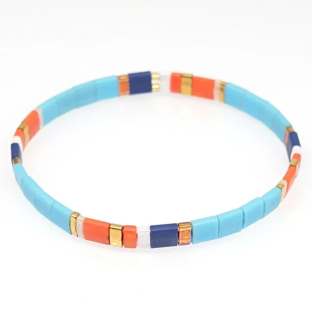 Go2boho Boho Miyuki Bracelet Jewellery For Women Gift Wholesale Tila Bracelets Glass Bead Pulseras Femme 2021 Summer Jewelry
