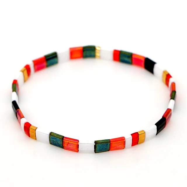 Go2boho Boho Miyuki Bracelet Jewellery For Women Gift Wholesale Tila Bracelets Glass Bead Pulseras Femme 2021 Summer Jewelry