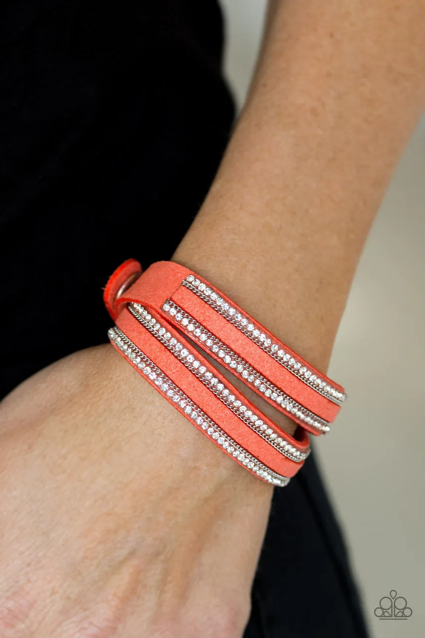 Going for Glam Orange Paparazzi Bracelet