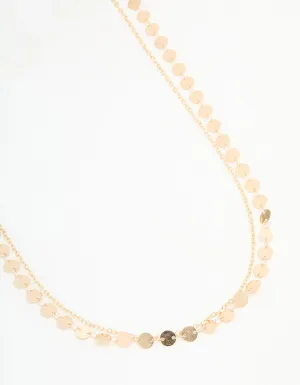 Gold Coin Layered Waist Chain