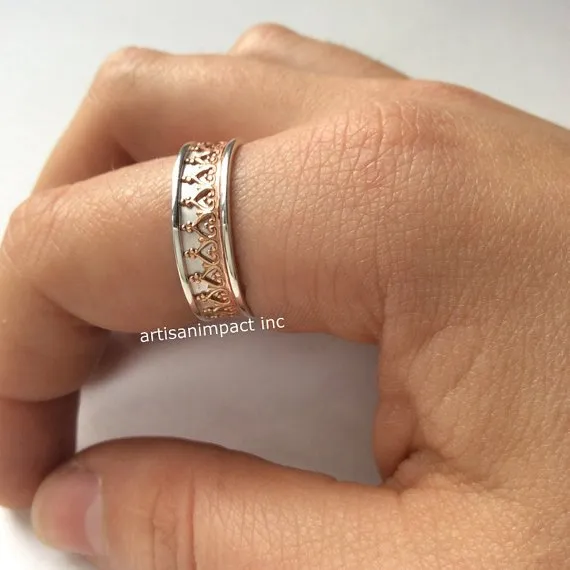 Gold Crown Silver Band - Victory.
