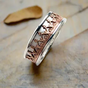 Gold Crown Silver Band - Victory.