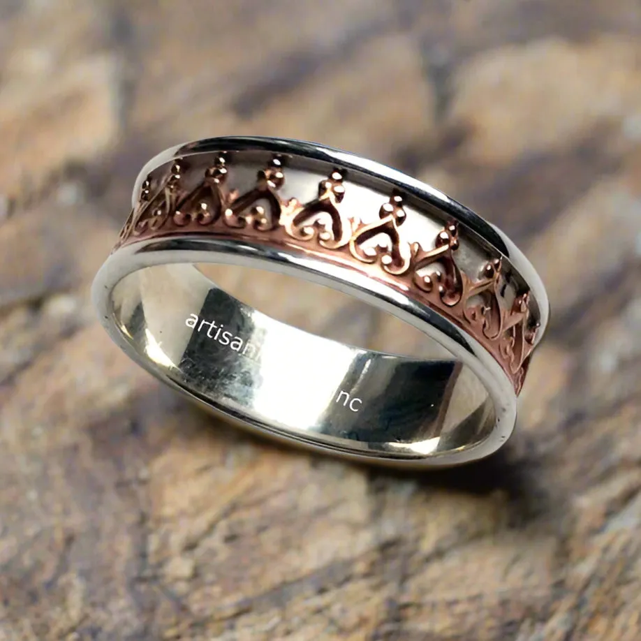 Gold Crown Silver Band - Victory.