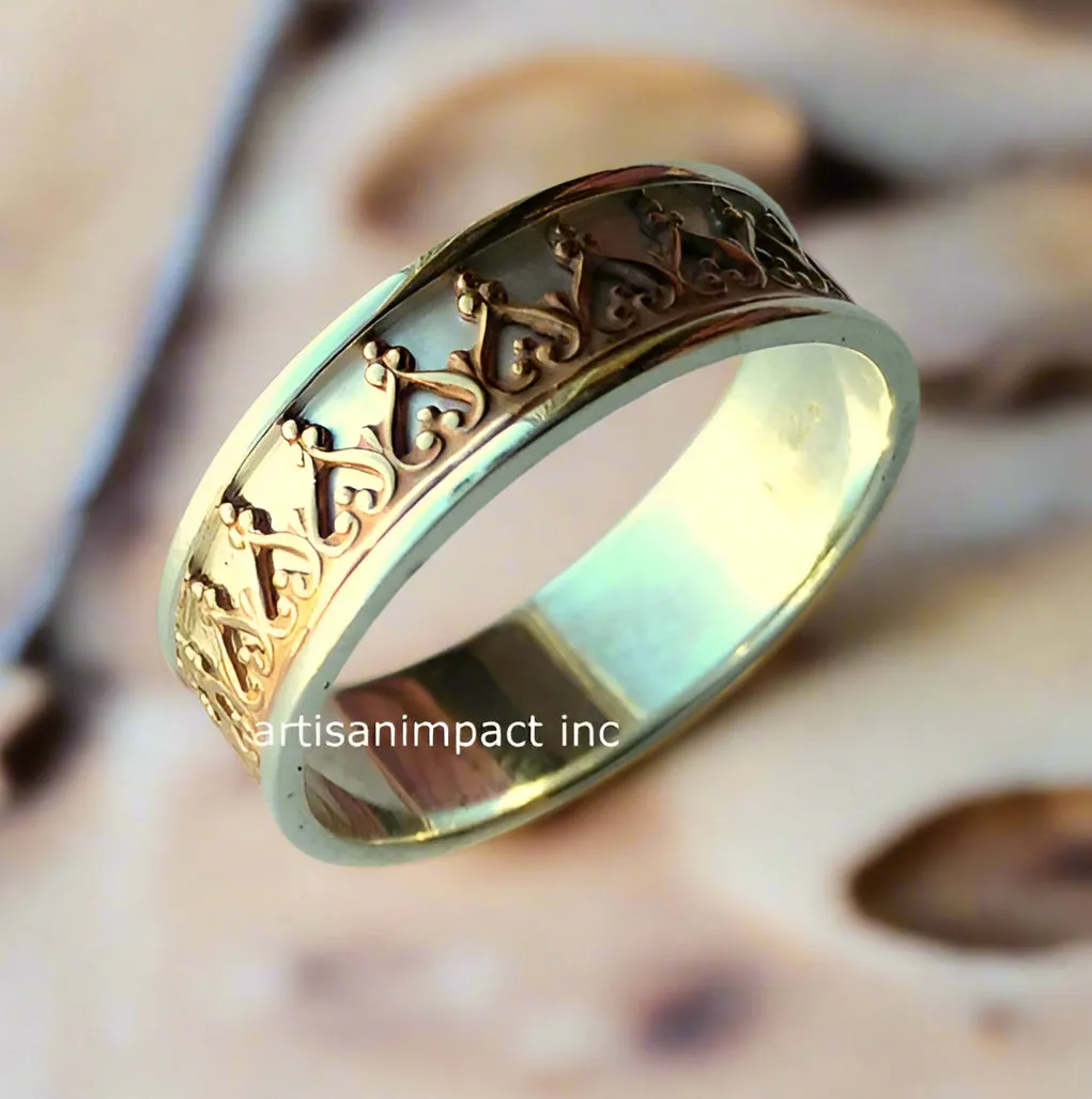 Gold Crown Silver Band - Victory.